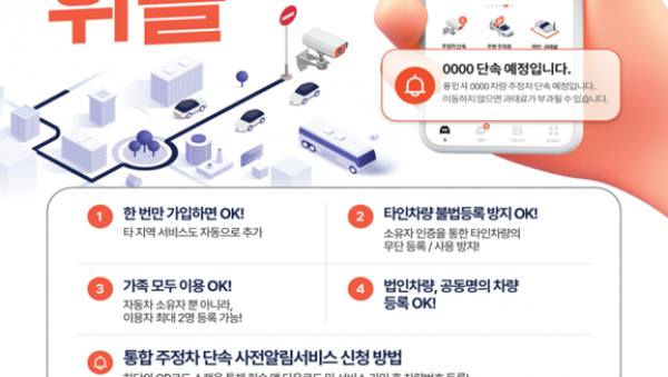 4. 용인특례시가 도입한 주정차 단속 알림 서비스 