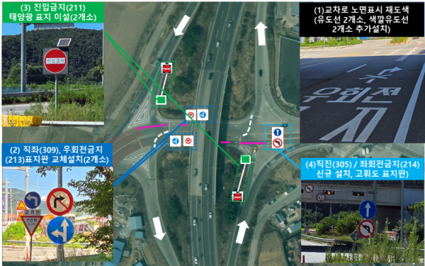 4. 용인특례시 처인구가 국도45호선 송전교차로에 교통안전시설물을 보강했다..png
