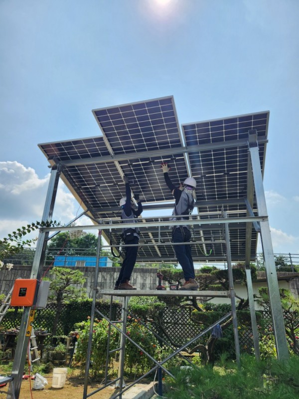 1. 2025년 융복합지원사업 컨소시엄이 처인구 포곡읍 금어리에 설치한 태양광 발전설비.jpeg