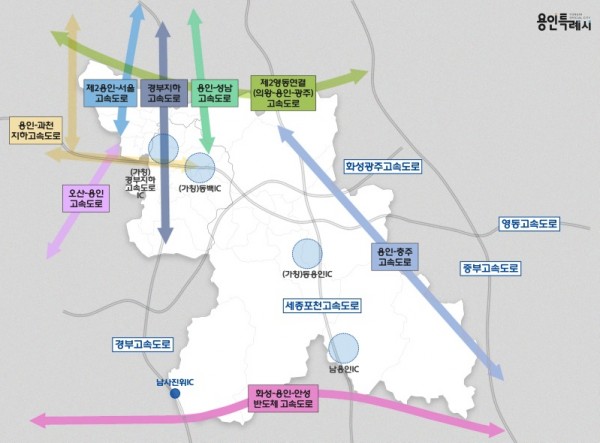 1. 용인특례시에서 추진되고 있는 8개 고속도로와 4개 나들목(IC) 위치도.jpg